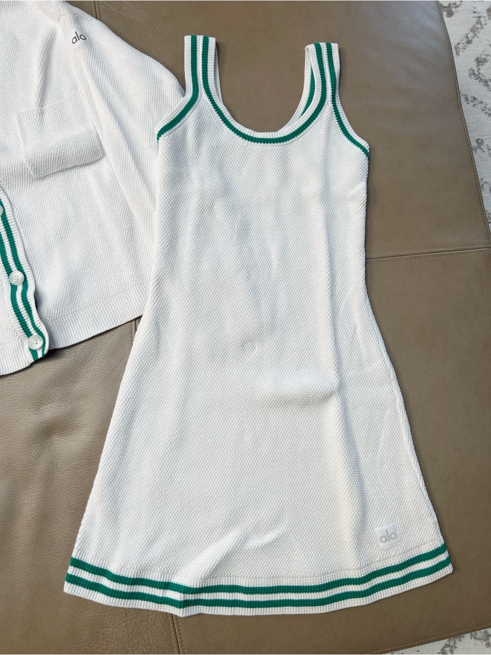 ALO Yoga Tennis Club Sweater Knit Dress (S) & Cardigan (XXS) Set - Picture 2 of 9